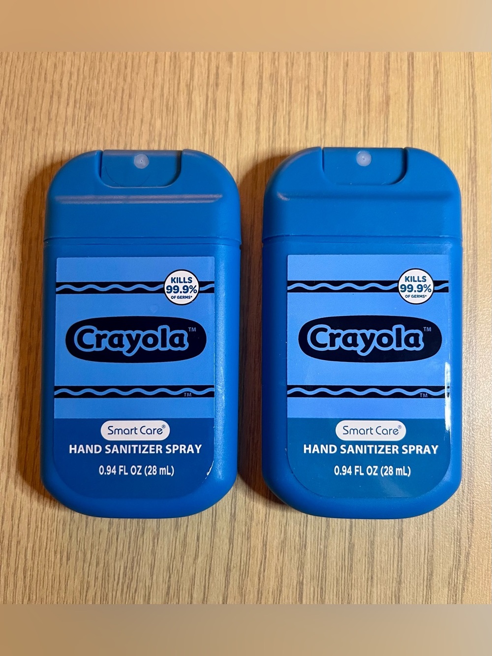 Crayola Blue Hand Sanitizer Spray Twin Pack